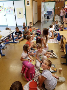 Besuch des Kindergartens in den 1. Klassen